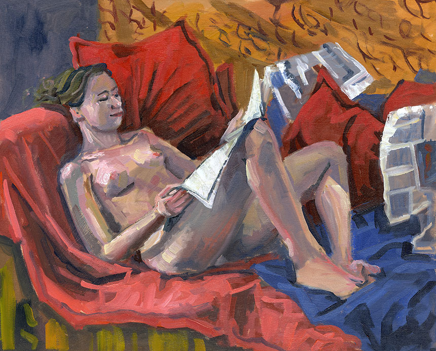 Figure, Nude, oil painting