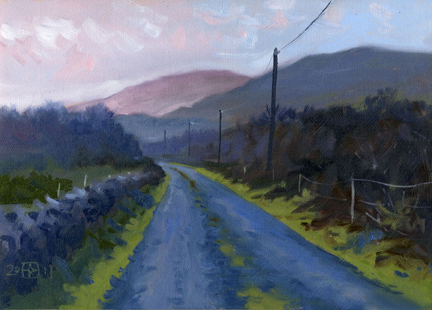 Burren, Clare, Ireland, eire, plein air, oils, painting, Rob Adams