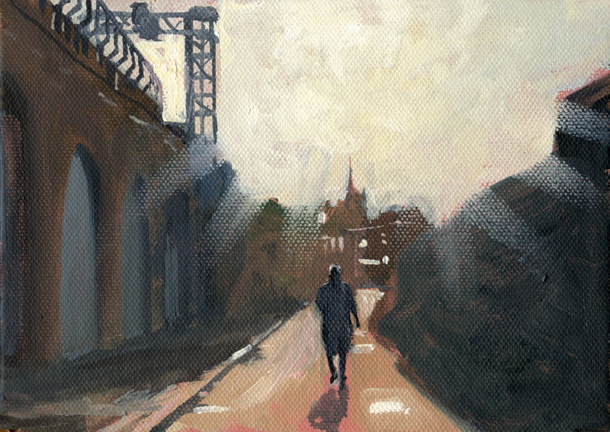 Deptford creek, oils, painting, plein air.