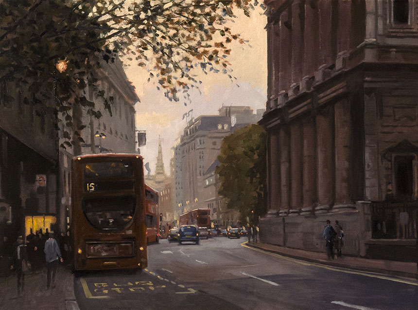Mary Le Strand, London, Strand, oil painting
