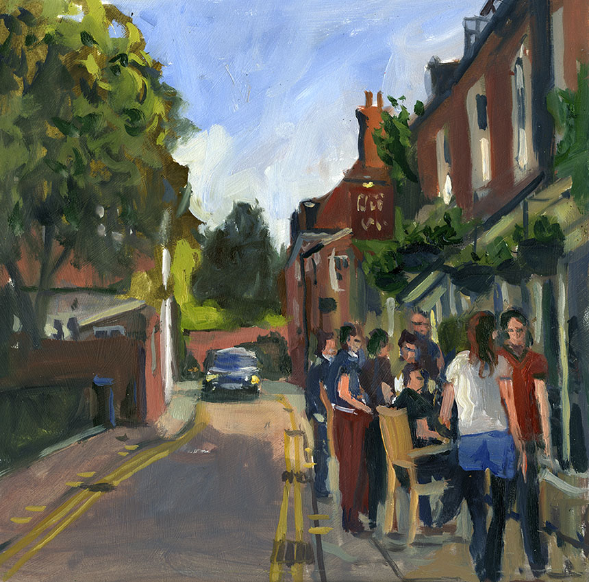 Winchester, oil painting