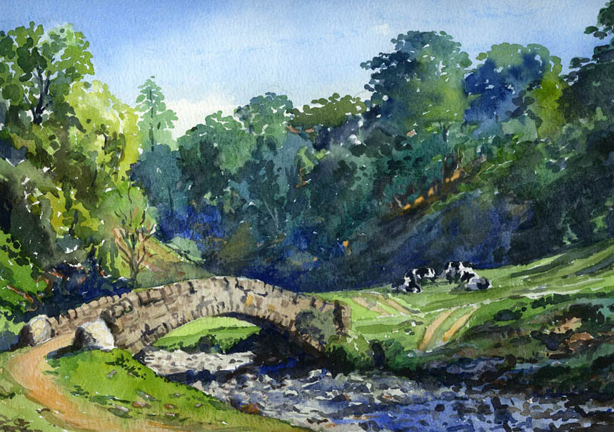 Bredon, Worcestershire, Watercolour, Painting