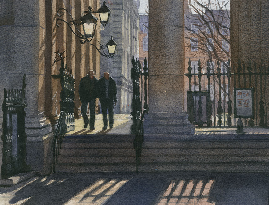 St Martins, London, watercolour