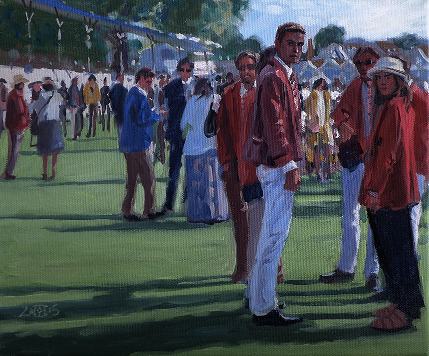 Henley Regatta, oil painting