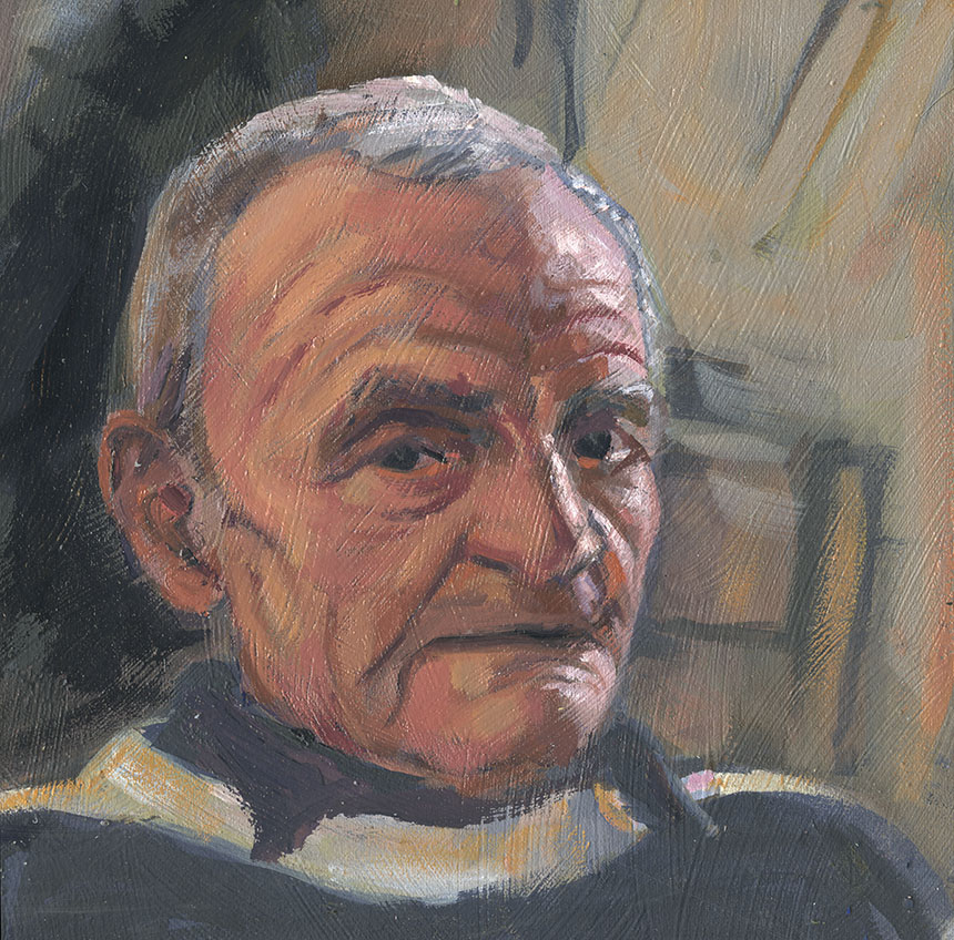 Dave, Portrait, oil painting