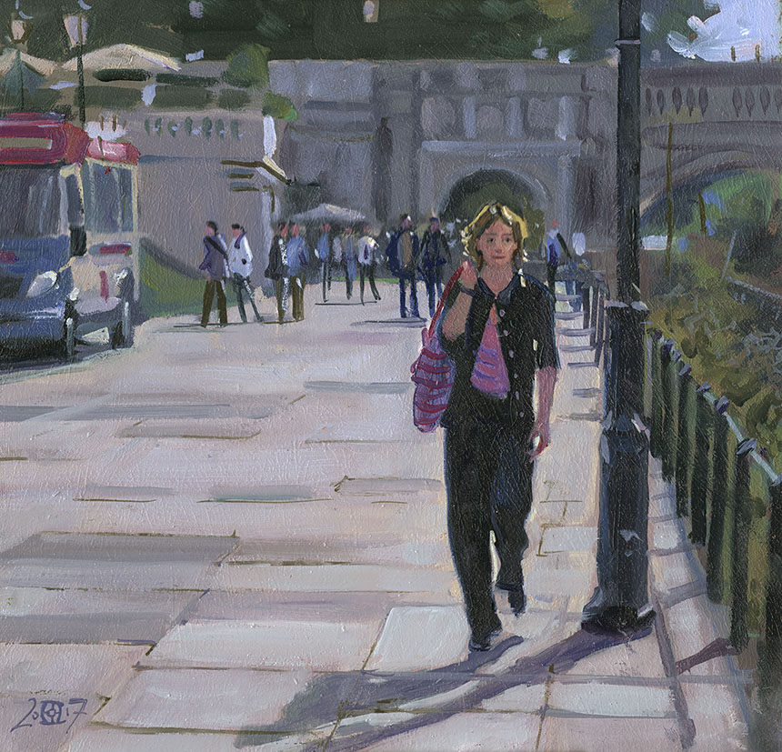Richmond, Thames, oil painting