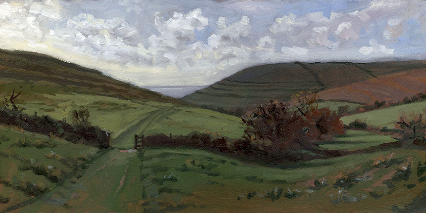 Langton Matravers, plein air, Dorset, oil painting