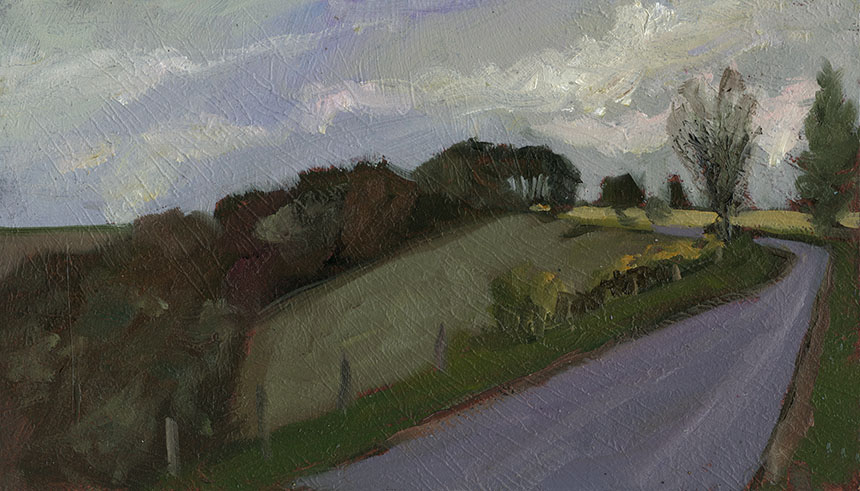 Dorset, landscape, Cranbourne Chase, plein air, oil painting